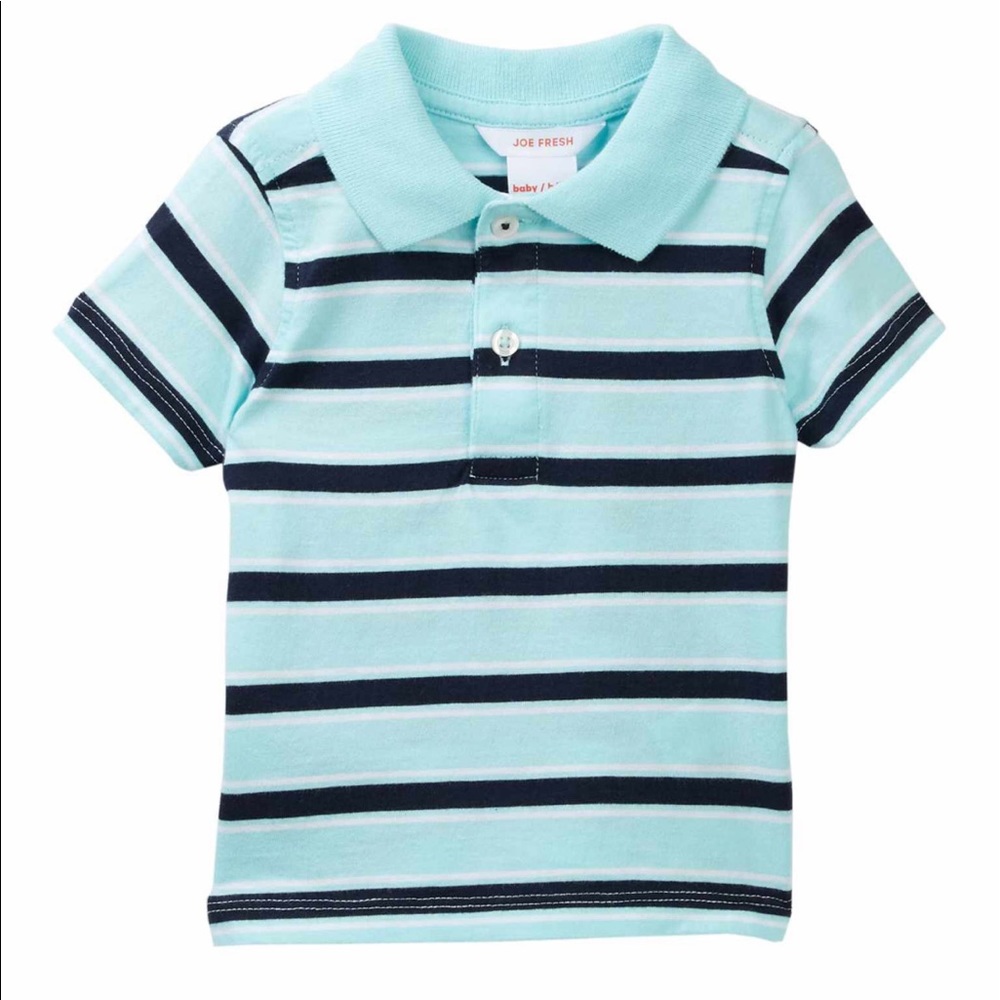 Joe Fresh Striped Polo. 6 months.